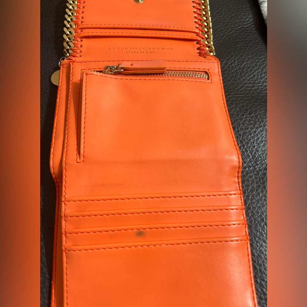 Stella McCartney Falabella Orange flap vegan wallet - Picture 8 of 16